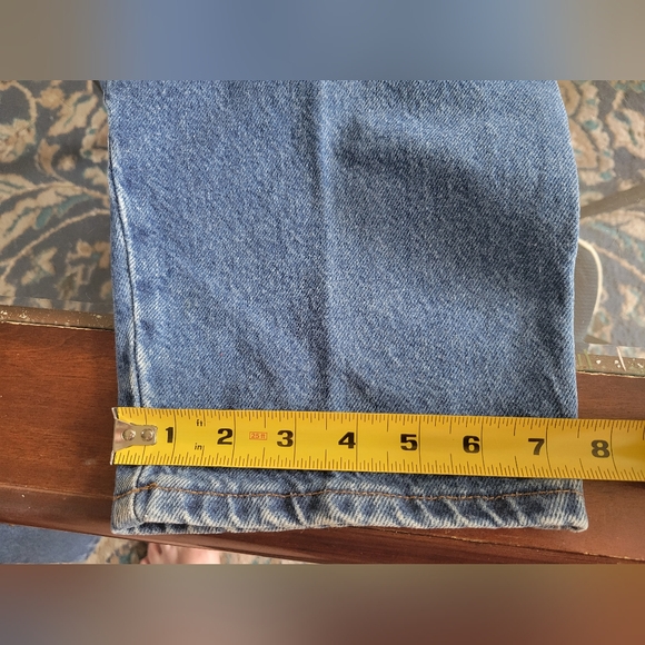 CHIC women blue jeans front pleating and detailing retro vintage size 22W - Picture 9 of 10